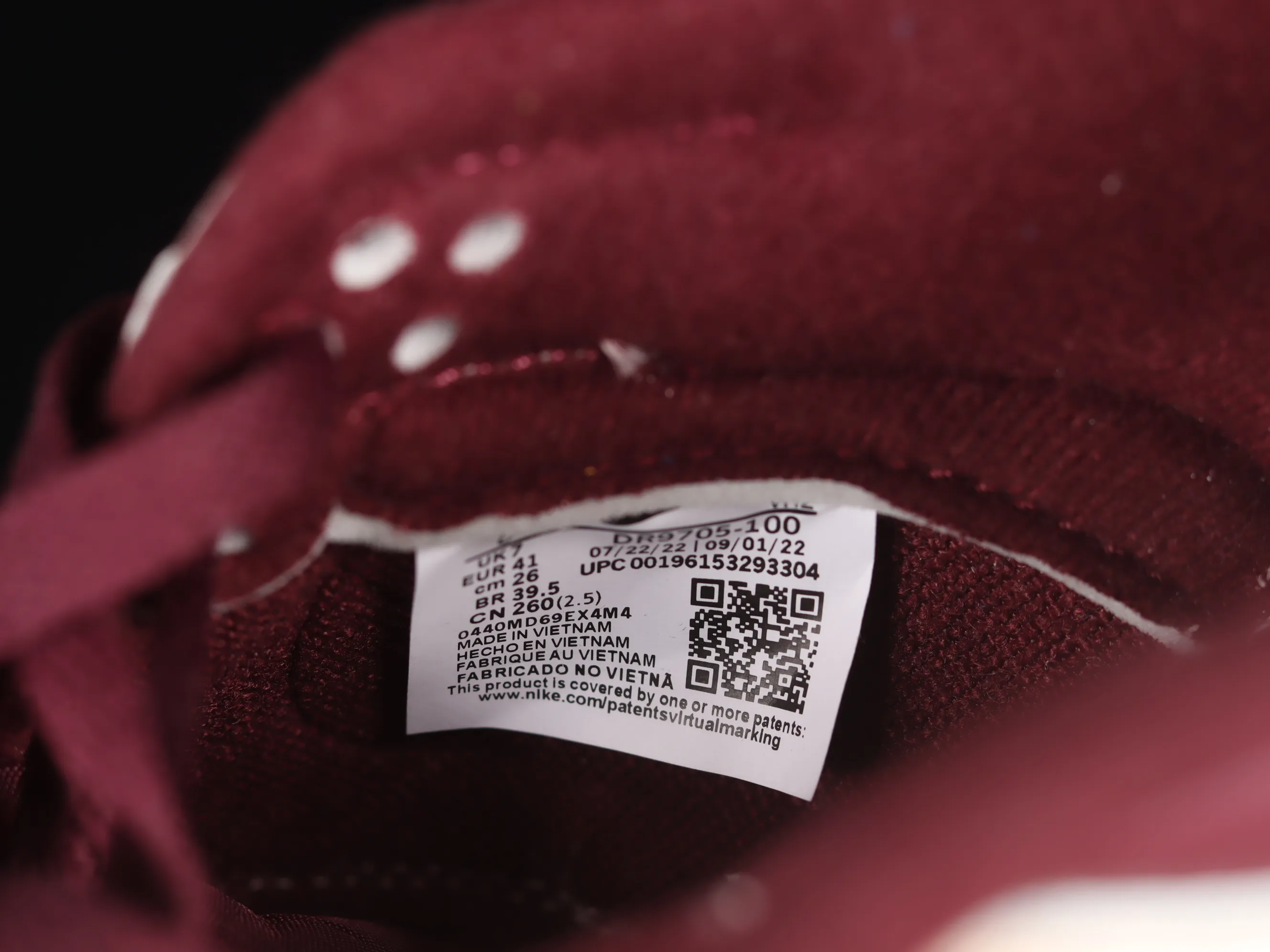 All Categories Nk SB Dunk Series Nk SB Dunk Low Low-top sneakers F version Nk Dunk Low Burgundy Valentine's Day SB low-top sports and leisure sneakers DR9705-100